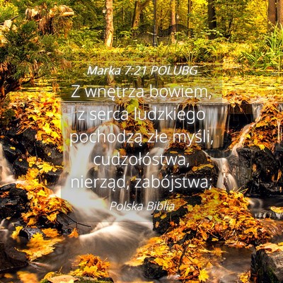 Picture 04 - Marka 7:21 POLUBG - Z wnętrza bowiem, z serca ludzkiego pochodzą - Bible Verse Picture