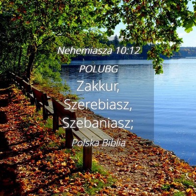 Picture 04 - Nehemiasza 10:12 POLUBG - Zakkur, Szerebiasz, - Bible Verse Picture