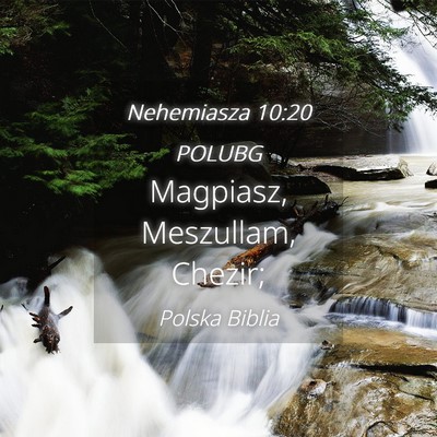 Picture 04 - Nehemiasza 10:20 POLUBG - Magpiasz, Meszullam, - Bible Verse Picture