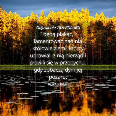Picture 04 - Objawienie 18:9 POLUBG - I będą płakać, i lamentować nad nią - Bible Verse Picture