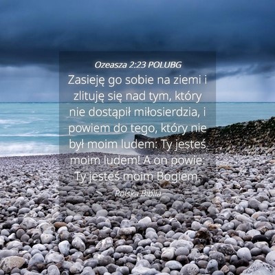 Picture 04 - Ozeasza 2:23 POLUBG - Zasieję go sobie na ziemi i zlituję się nad - Bible Verse Picture