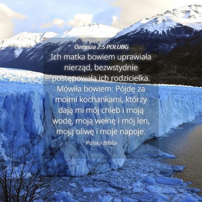 Picture 04 - Ozeasza 2:5 POLUBG - Ich matka bowiem uprawiała nierząd, bezwstydnie - Bible Verse Picture