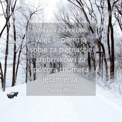 Picture 04 - Ozeasza 3:2 POLUBG - Więc kupiłem ją sobie za piętnaście - Bible Verse Picture