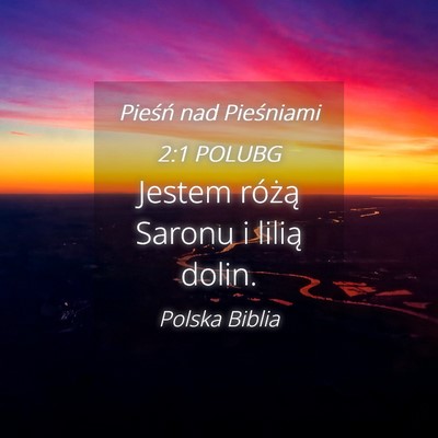 Picture 04 - Pieśń nad Pieśniami 2:1 POLUBG - Jestem różą Saronu i lilią - Bible Verse Picture