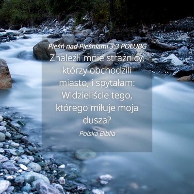 Picture 04 - Pieśń nad Pieśniami 3:3 POLUBG - Znaleźli mnie strażnicy, którzy obchodzili - Bible Verse Picture