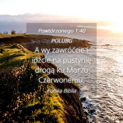Picture 04 - Powtórzonego 1:40 POLUBG - A wy zawróćcie i idźcie na pustynię drogą ku - Bible Verse Picture