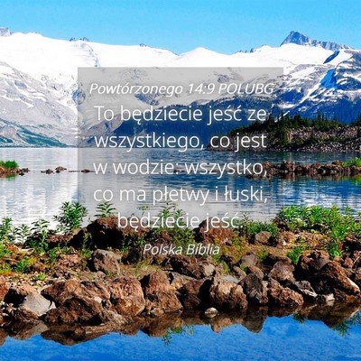 Picture 04 - Powtórzonego 14:9 POLUBG - To będziecie jeść ze wszystkiego, co jest w - Bible Verse Picture
