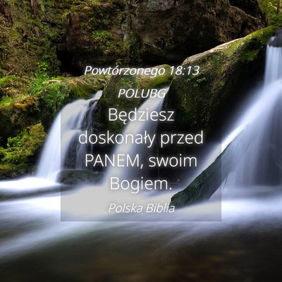 Picture 04 - Powtórzonego 18:13 POLUBG - Będziesz doskonały przed PANEM, swoim - Bible Verse Picture