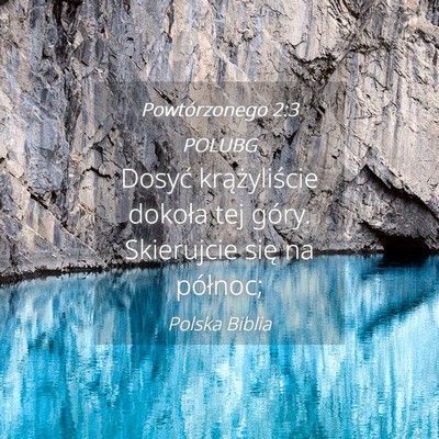 Picture 04 - Powtórzonego 2:3 POLUBG - Dosyć krążyliście dokoła tej góry. - Bible Verse Picture
