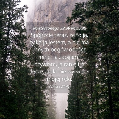 Picture 04 - Powtórzonego 32:39 POLUBG - Spójrzcie teraz, że to ja, tylko ja jestem, a - Bible Verse Picture