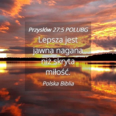 Picture 04 - Przysłów 27:5 POLUBG - Lepsza jest jawna nagana niż skryta - Bible Verse Picture