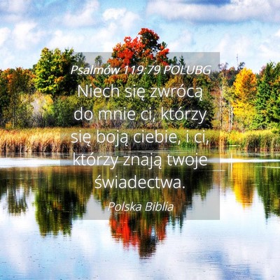Picture 04 - Psalmów 119:79 POLUBG - Niech się zwrócą do mnie ci, którzy się - Bible Verse Picture