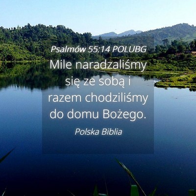 Picture 04 - Psalmów 55:14 POLUBG - Mile naradzaliśmy się ze sobą i razem - Bible Verse Picture