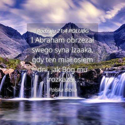 Picture 04 - Rodzaju 21:4 POLUBG - I Abraham obrzezał swego syna Izaaka, gdy ten - Bible Verse Picture