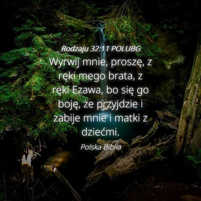 Picture 04 - Rodzaju 32:11 POLUBG - Wyrwij mnie, proszę, z ręki mego brata, z ręki - Bible Verse Picture