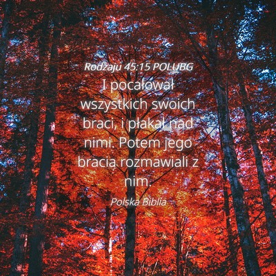 Picture 04 - Rodzaju 45:15 POLUBG - I pocałował wszystkich swoich braci, i płakał - Bible Verse Picture