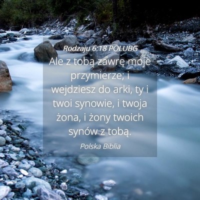 Picture 04 - Rodzaju 6:18 POLUBG - Ale z tobą zawrę moje przymierze; i wejdziesz - Bible Verse Picture