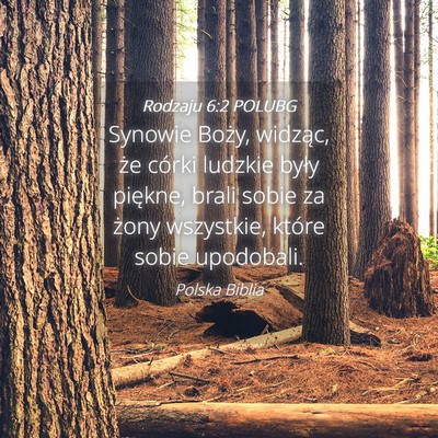 Picture 04 - Rodzaju 6:2 POLUBG - Synowie Boży, widząc, że córki ludzkie były - Bible Verse Picture