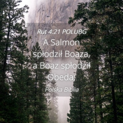 Picture 04 - Rut 4:21 POLUBG - A Salmon spłodził Boaza, a Boaz spłodził - Bible Verse Picture