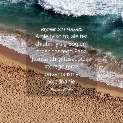 Picture 04 - Rzymian 5:11 POLUBG - A nie tylko to, ale też chlubimy się Bogiem - Bible Verse Picture