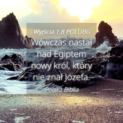 Picture 04 - Wyjścia 1:8 POLUBG - Wówczas nastał nad Egiptem nowy król, który - Bible Verse Picture