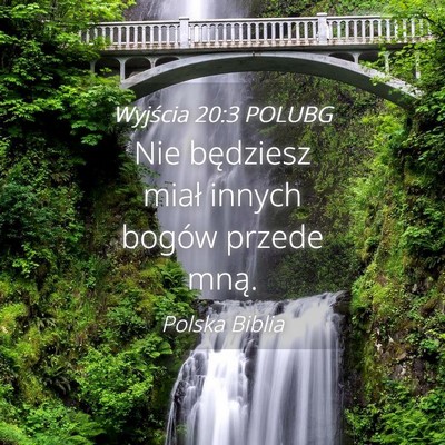 Picture 04 - Wyjścia 20:3 POLUBG - Nie będziesz miał innych bogów przede - Bible Verse Picture