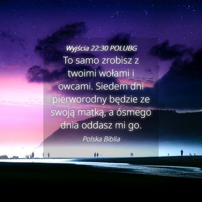 Picture 04 - Wyjścia 22:30 POLUBG - To samo zrobisz z twoimi wołami i owcami. Siedem - Bible Verse Picture