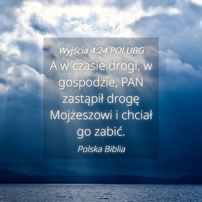 Picture 04 - Wyjścia 4:24 POLUBG - A w czasie drogi, w gospodzie, PAN zastąpił - Bible Verse Picture