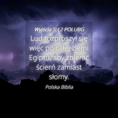 Picture 04 - Wyjścia 5:12 POLUBG - Lud rozproszył się więc po całej ziemi - Bible Verse Picture