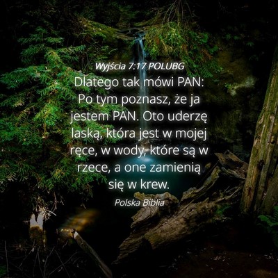 Picture 04 - Wyjścia 7:17 POLUBG - Dlatego tak mówi PAN: Po tym poznasz, że ja - Bible Verse Picture