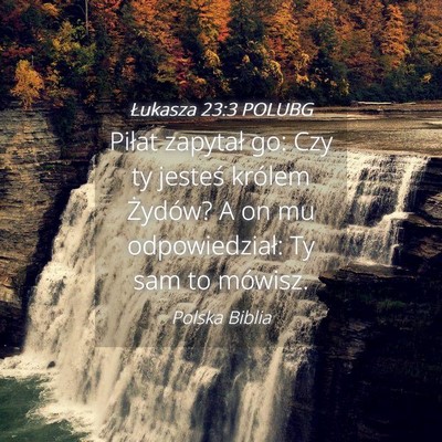 Picture 04 - Łukasza 23:3 POLUBG - Piłat zapytał go: Czy ty jesteś królem - Bible Verse Picture