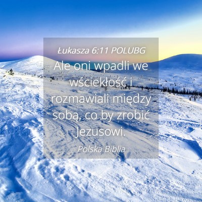 Picture 04 - Łukasza 6:11 POLUBG - Ale oni wpadli we wściekłość i rozmawiali - Bible Verse Picture