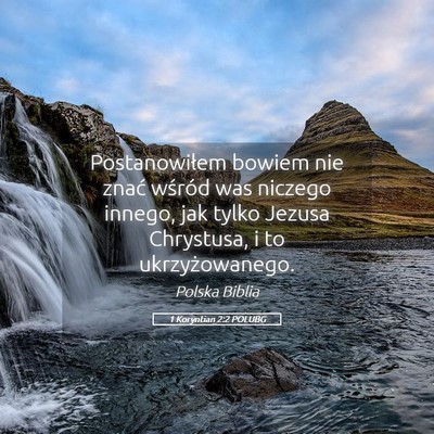 Picture 05 - 1 Koryntian 2:2 POLUBG - Postanowiłem bowiem nie znać wśród was - Bible Verse Picture