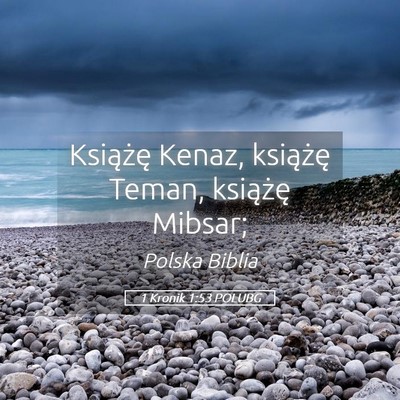 Picture 05 - 1 Kronik 1:53 POLUBG - Książę Kenaz, książę Teman, książę - Bible Verse Picture