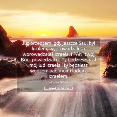 Picture 05 - 1 Kronik 11:2 POLUBG - Już przedtem, gdy jeszcze Saul był królem, - Bible Verse Picture