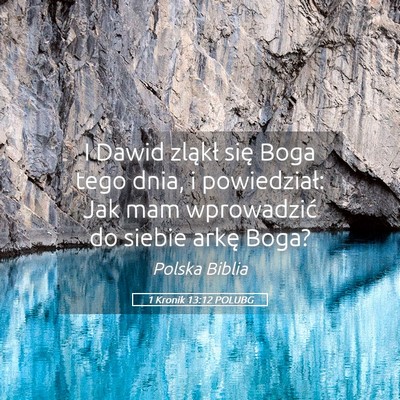 Picture 05 - 1 Kronik 13:12 POLUBG - I Dawid zląkł się Boga tego dnia, i - Bible Verse Picture