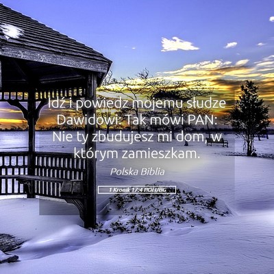 Picture 05 - 1 Kronik 17:4 POLUBG - Idź i powiedz mojemu słudze Dawidowi: Tak mówi - Bible Verse Picture