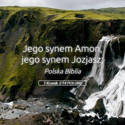 Picture 05 - 1 Kronik 3:14 POLUBG - Jego synem Amon, jego synem - Bible Verse Picture