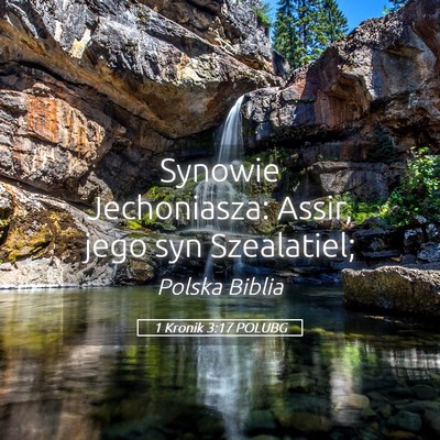 Picture 05 - 1 Kronik 3:17 POLUBG - Synowie Jechoniasza: Assir, jego syn - Bible Verse Picture