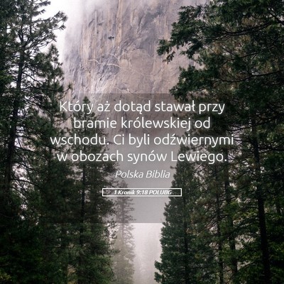 Picture 05 - 1 Kronik 9:18 POLUBG - Który aż dotąd stawał przy bramie - Bible Verse Picture