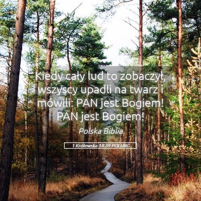Picture 05 - 1 Królewska 18:39 POLUBG - Kiedy cały lud to zobaczył, wszyscy upadli na - Bible Verse Picture
