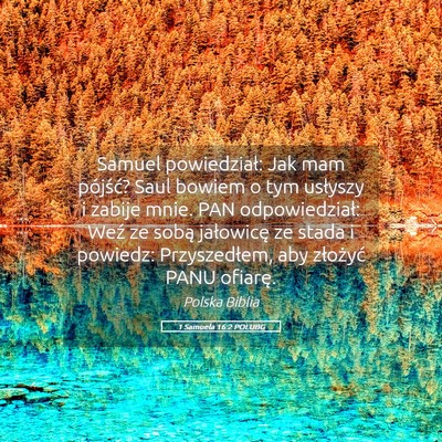 Picture 05 - 1 Samuela 16:2 POLUBG - Samuel powiedział: Jak mam pójść? Saul bowiem - Bible Verse Picture
