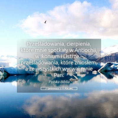 Picture 05 - 2 Tymoteusza 3:11 POLUBG - Prześladowania, cierpienia, które mnie - Bible Verse Picture