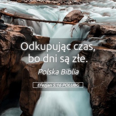 Picture 05 - Efezjan 5:16 POLUBG - Odkupując czas, bo dni są - Bible Verse Picture