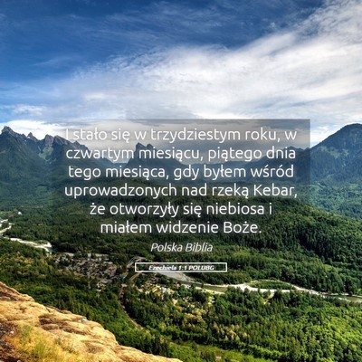 Picture 05 - Ezechiela 1:1 POLUBG - I stało się w trzydziestym roku, w czwartym - Bible Verse Picture