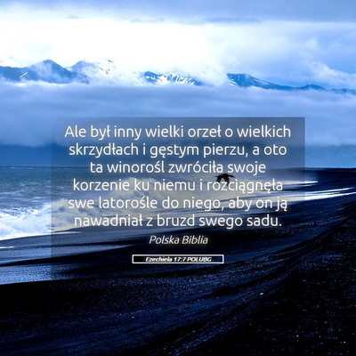 Picture 05 - Ezechiela 17:7 POLUBG - Ale był inny wielki orzeł o wielkich - Bible Verse Picture