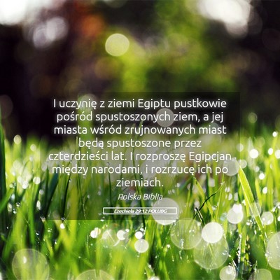 Picture 05 - Ezechiela 29:12 POLUBG - I uczynię z ziemi Egiptu pustkowie pośród - Bible Verse Picture