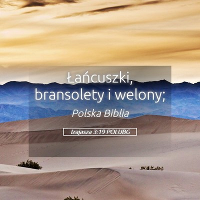 Picture 05 - Izajasza 3:19 POLUBG - Łańcuszki, bransolety i - Bible Verse Picture
