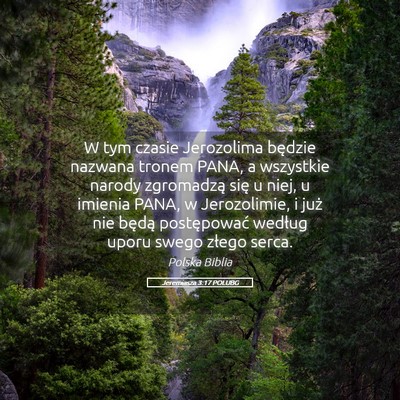 Picture 05 - Jeremiasza 3:17 POLUBG - W tym czasie Jerozolima będzie nazwana tronem - Bible Verse Picture