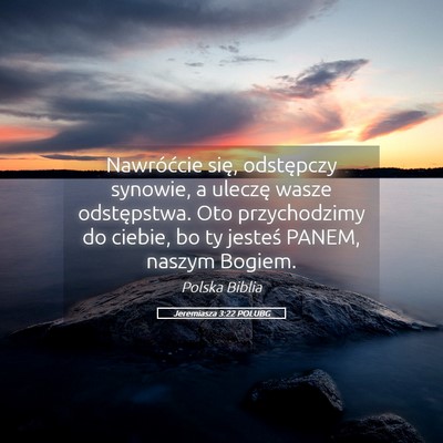 Picture 05 - Jeremiasza 3:22 POLUBG - Nawróćcie się, odstępczy synowie, a uleczę - Bible Verse Picture